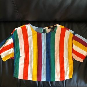 Forever 21 rainbow top